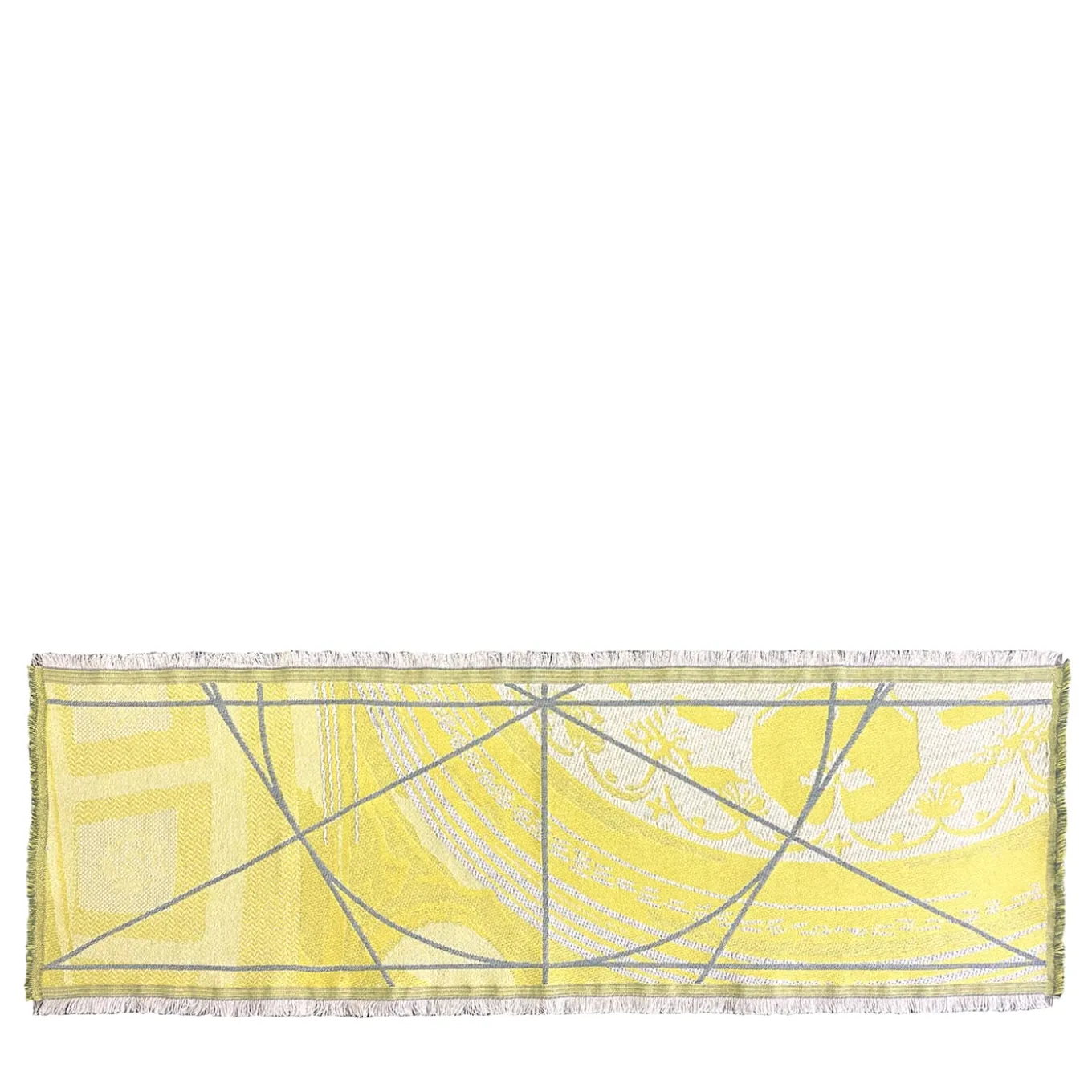 Borromi Double-Sided Runner in Cedar Yellow & Blue Green Alga