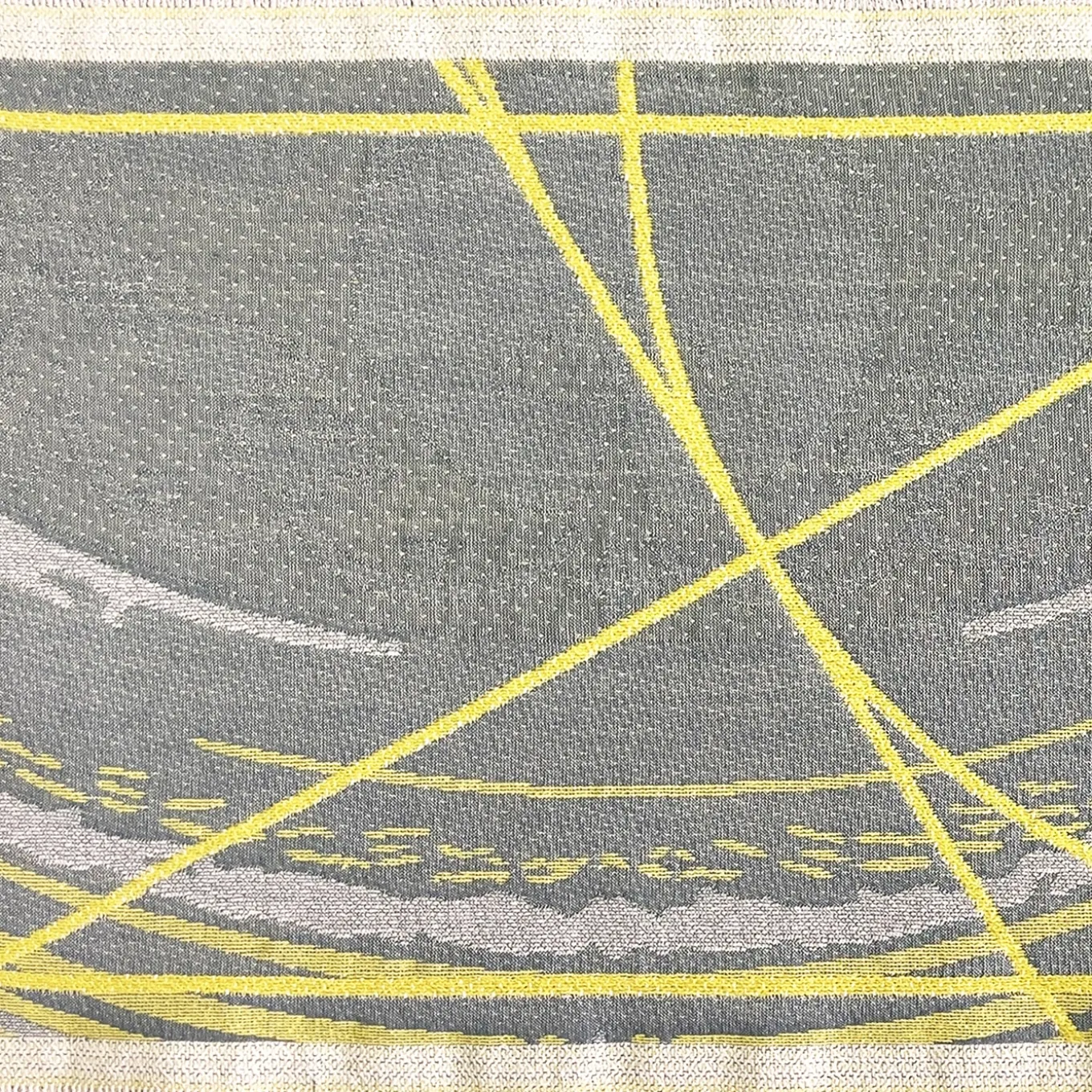 Borromi Double-Sided Runner in Cedar Yellow & Blue Green Alga