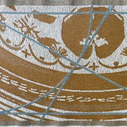 Borromi Double-Sided Runner in Mocha Mousse & Blue Green Alga