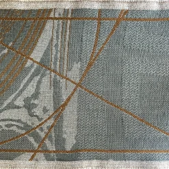 Borromi Double-Sided Runner in Mocha Mousse & Blue Green Alga