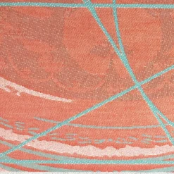 Borromini Double-Sided Runner in Tiffany and Red Rowan