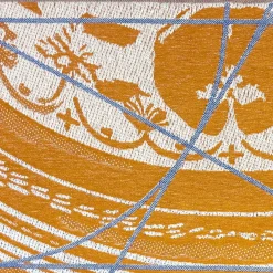 Borromini Double-Sided Runner in Hermes Orange and Blitzblau