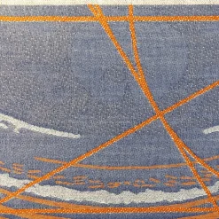 Borromini Double-Sided Runner in Hermes Orange and Blitzblau