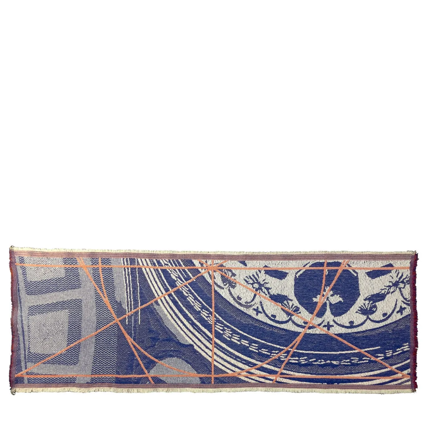 Borromini Double-Sided Runner in Blue and Red Rowan