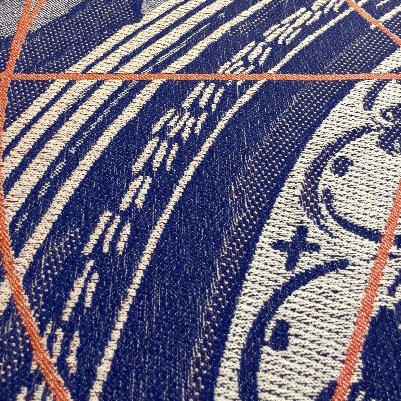 Borromini Double-Sided Runner in Blue and Red Rowan