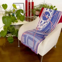 Borromini Double-Sided Runner in Blue and Red Rowan
