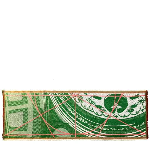 Borromini Double-Sided Runner in Pine Green and Cherry Red
