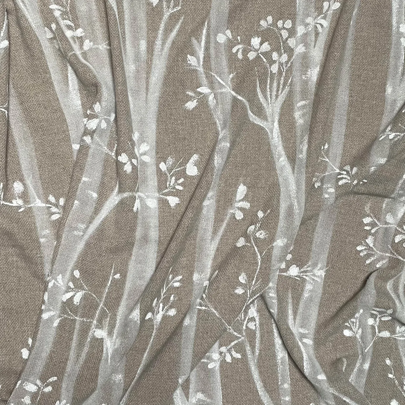 Bosco Fringed Brown Handpainted Blanket