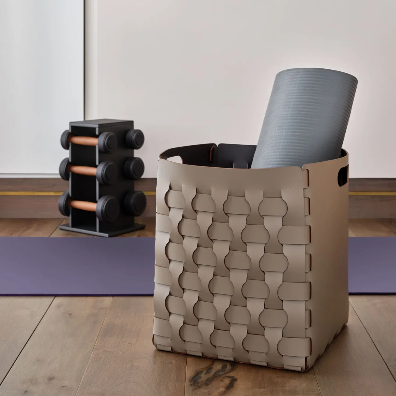 Bottega Cappuccino/Chocolate All Purpose Basket by E. Borovkova