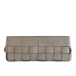 Bottega Luna Gray Nubuck Small Basket
