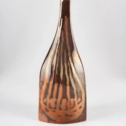 Bottiglia #1 Bottle-Shaped Coppery Ceramic Vase