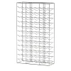 Bottillaria Chrome Metal 84-Bottle Wine Rack
