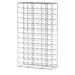Bottillaria Chrome Metal 84-Bottle Wine Rack