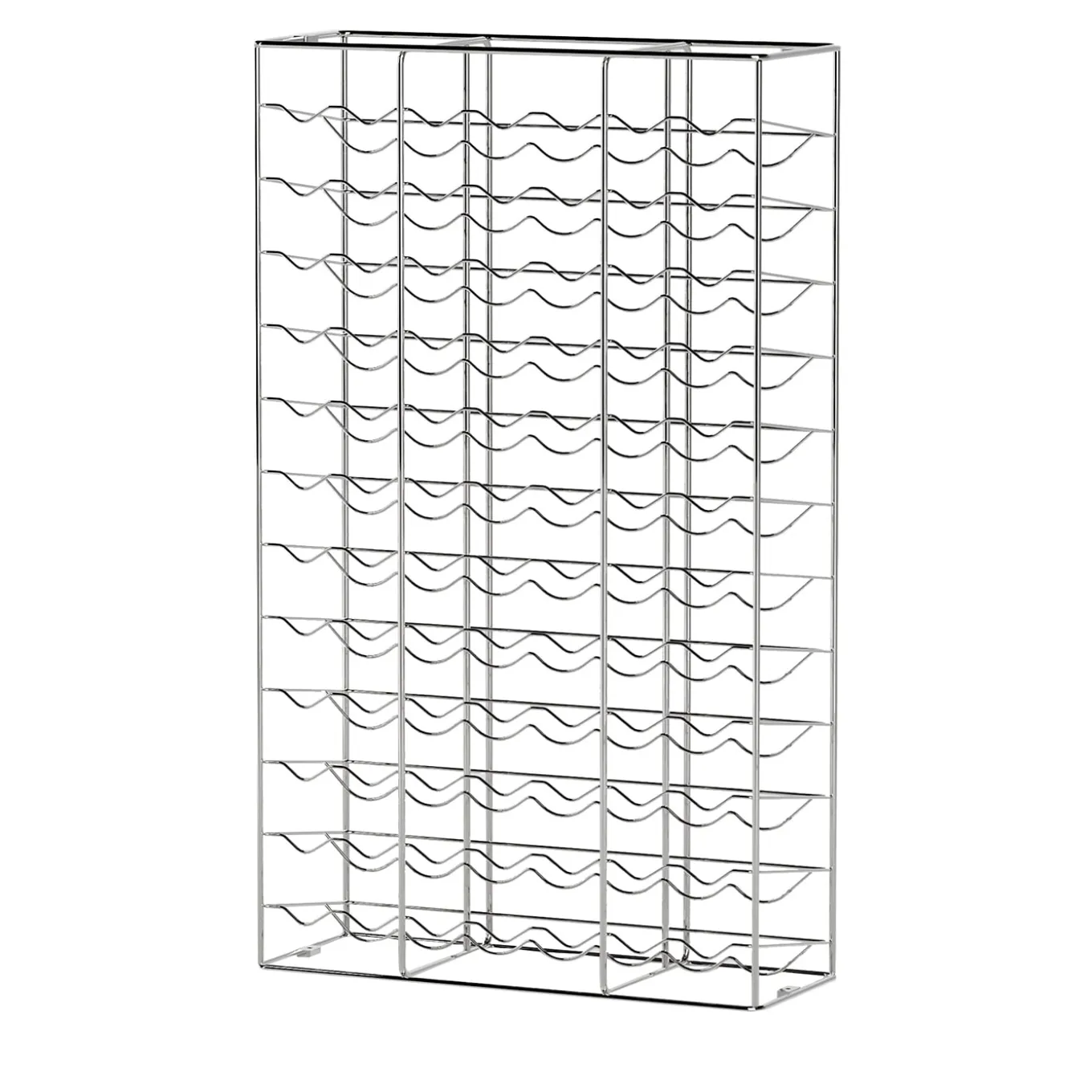 Bottillaria Chrome Metal 84-Bottle Wine Rack