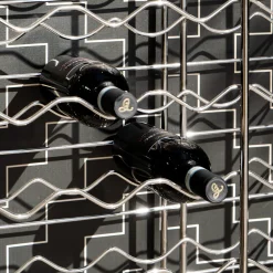 Bottillaria Chrome Metal 84-Bottle Wine Rack