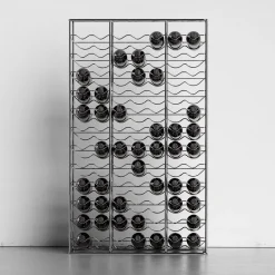 Bottillaria Chrome Metal 84-Bottle Wine Rack