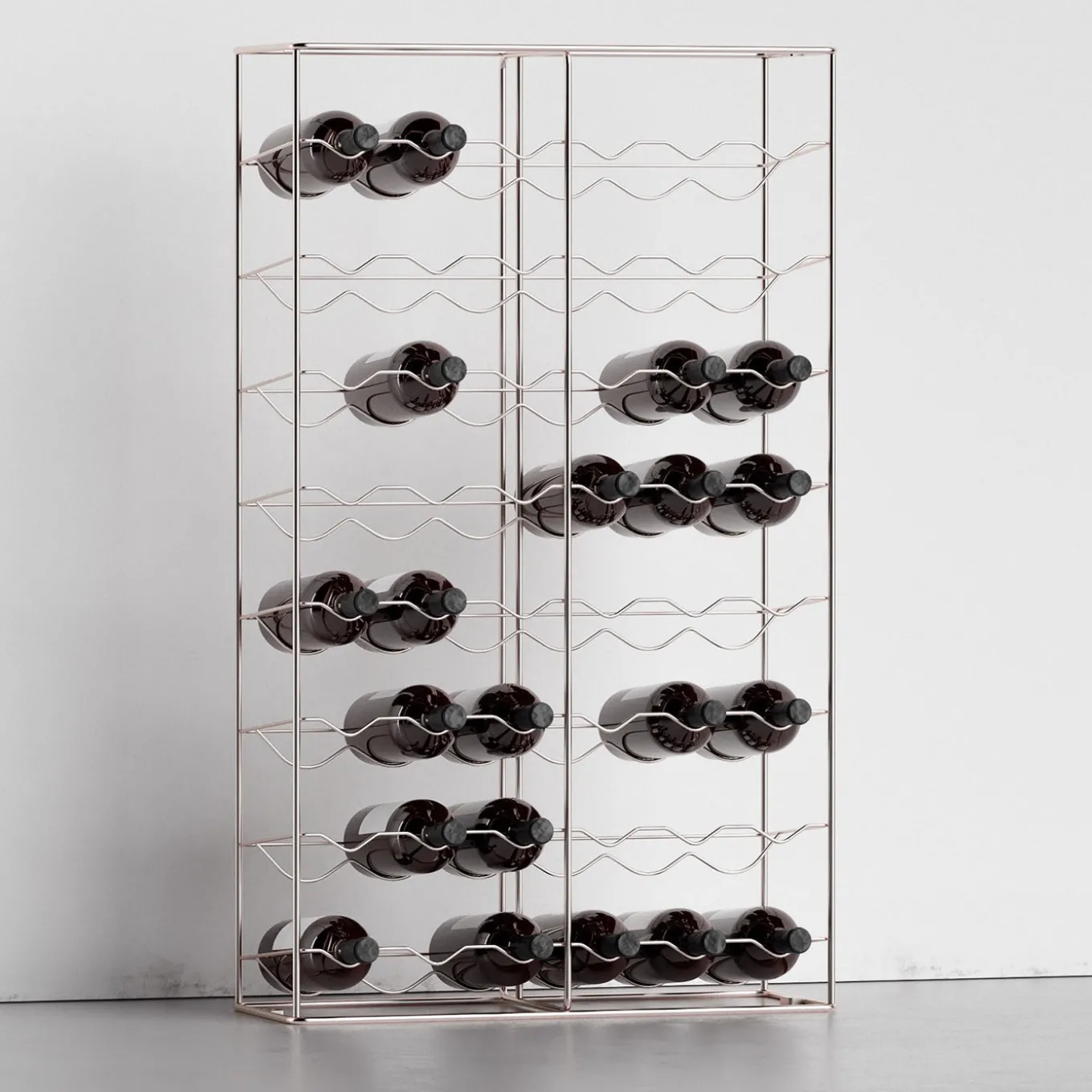 Bottillaria Rainbow Metal 48-Bottle Wine Rack