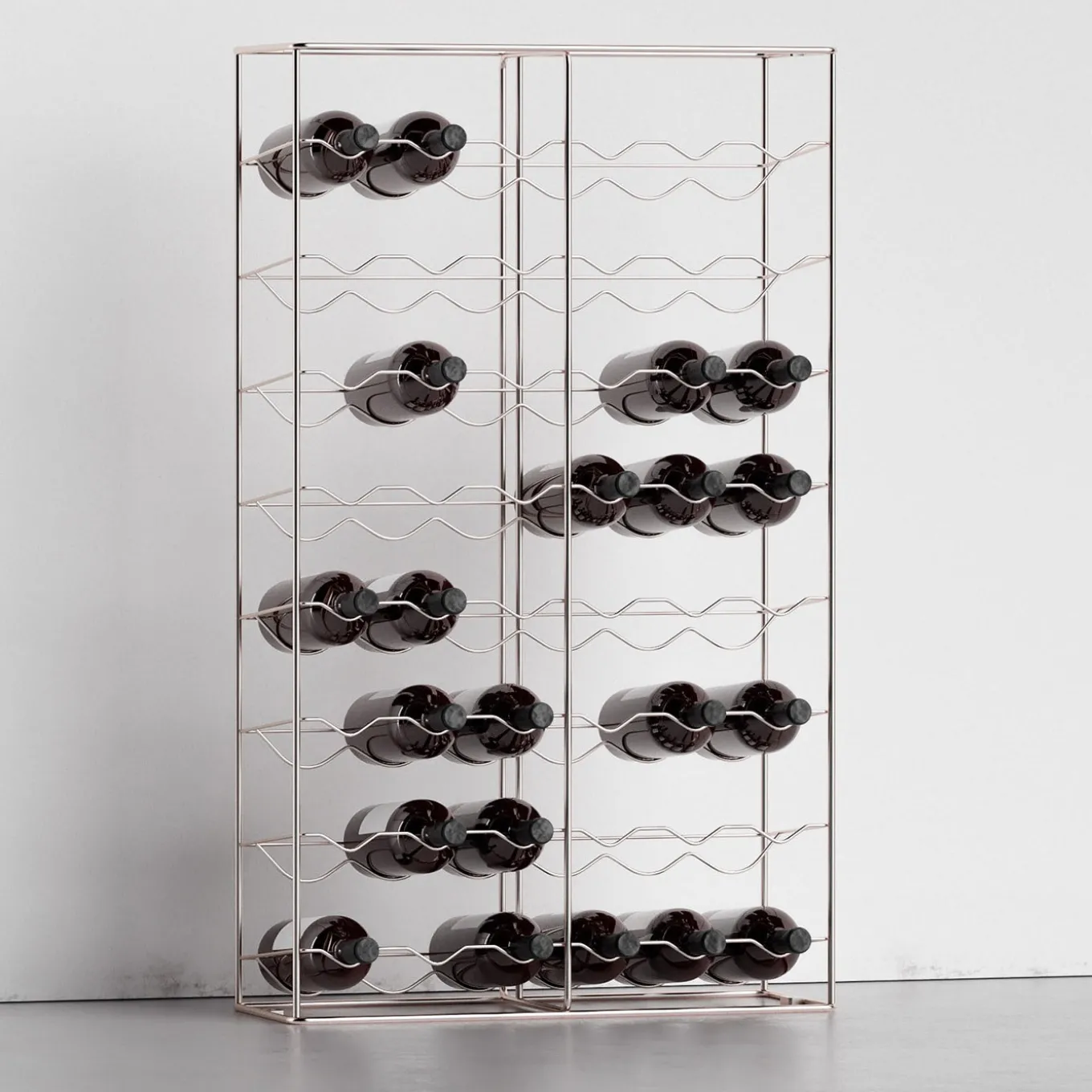 Bottillaria Rainbow Metal 48-Bottle Wine Rack