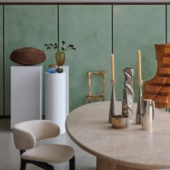 Boucheron Travertine Marble Dining Table