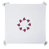 Bouganville White & Pink Linen Tablecloth