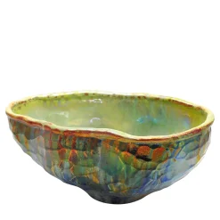 Bowl with Multi-Faceted Reflections of Light