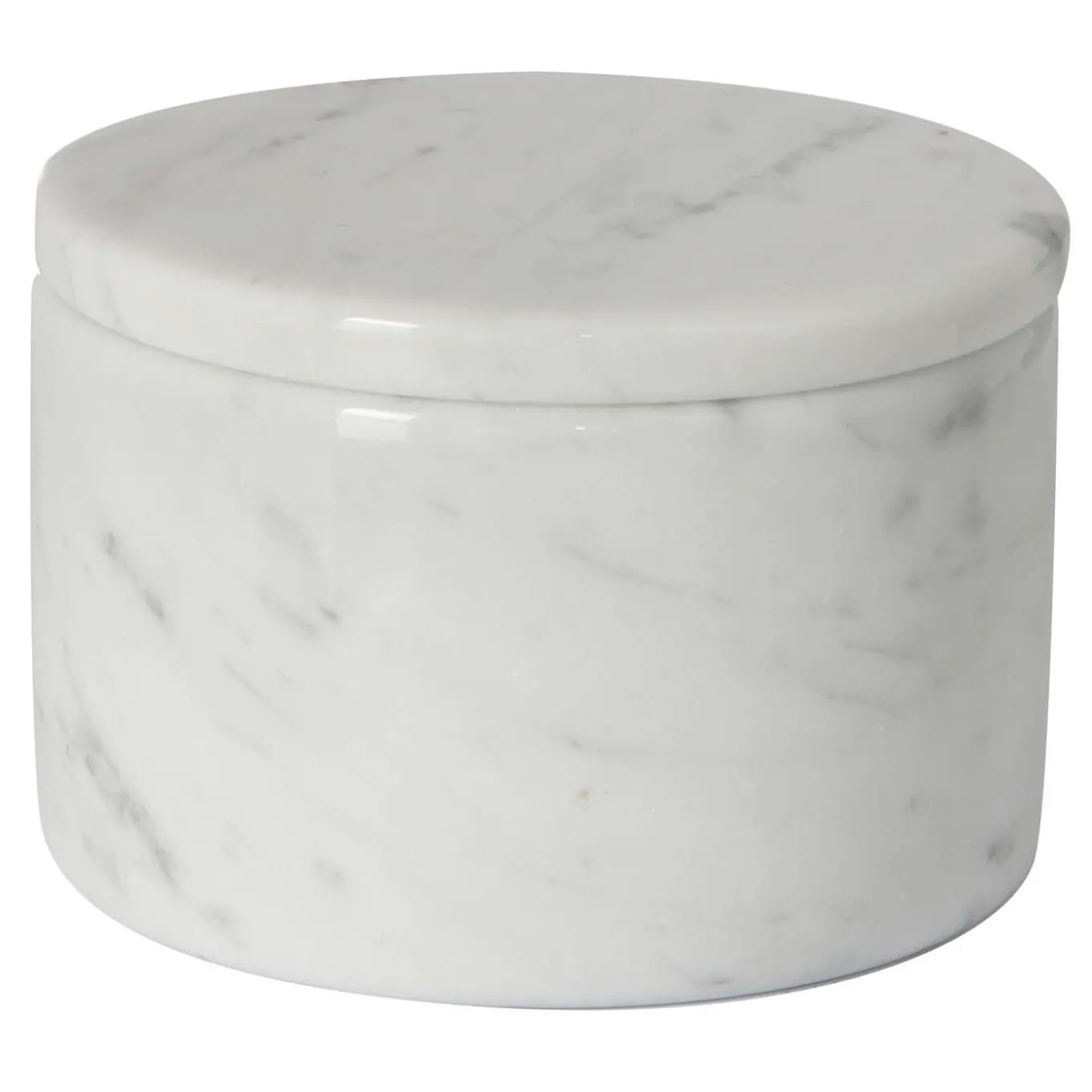 Box with Lid in White Carrara Marble