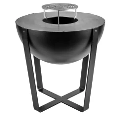 BQ154A Iris Half-Sphere Black Barbecue