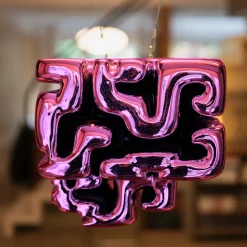 Brain Drain Magenta Sculpture