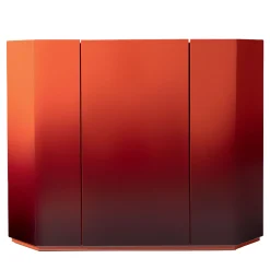 Bramante 3-Door Red Cabinet by Kazuhide Takahama