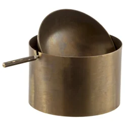 Brass Ashtray with Tilting Plate