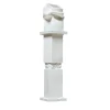 Brenta+Brenta pedestal with Brenta white ceramic Vase