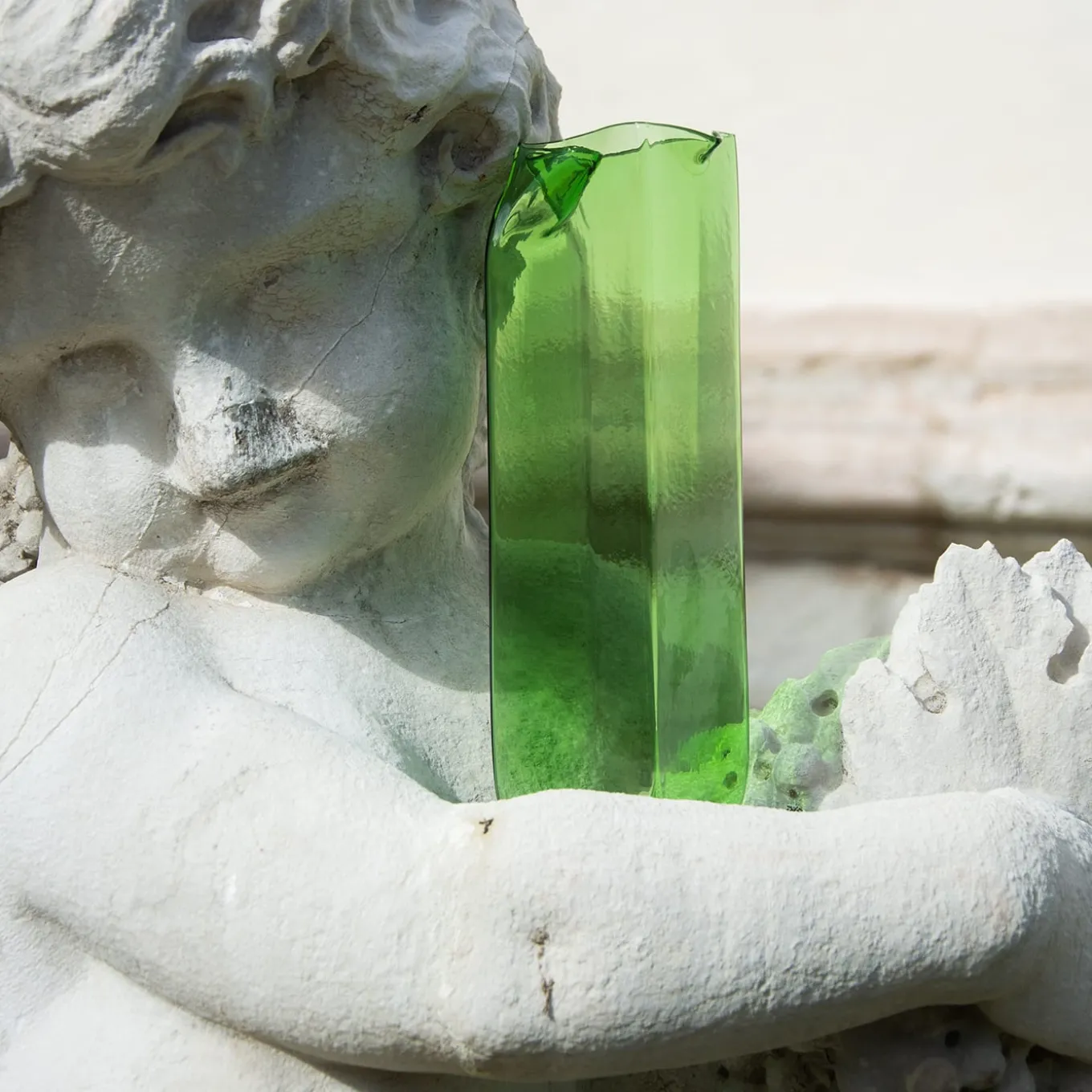 Bricco Green Glass Pitcher