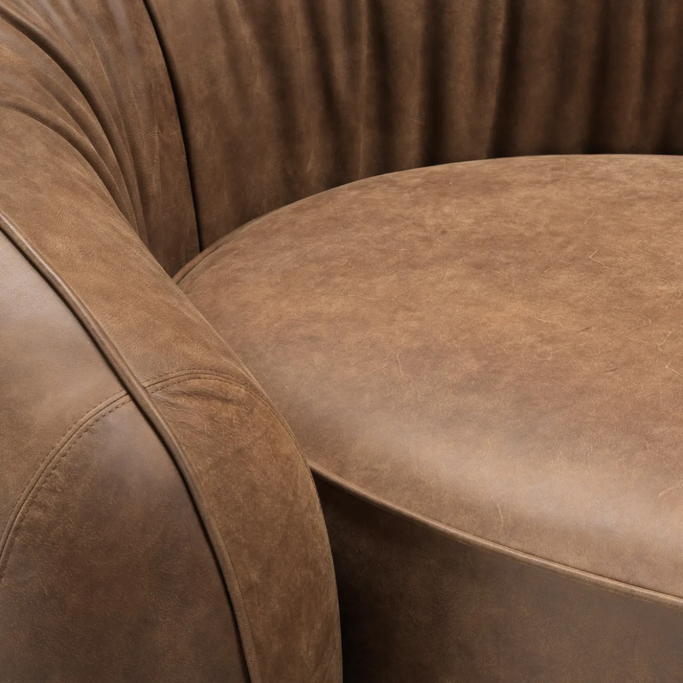 Bridge 3-Seater Brown Sofa by Stefano Giovannoni