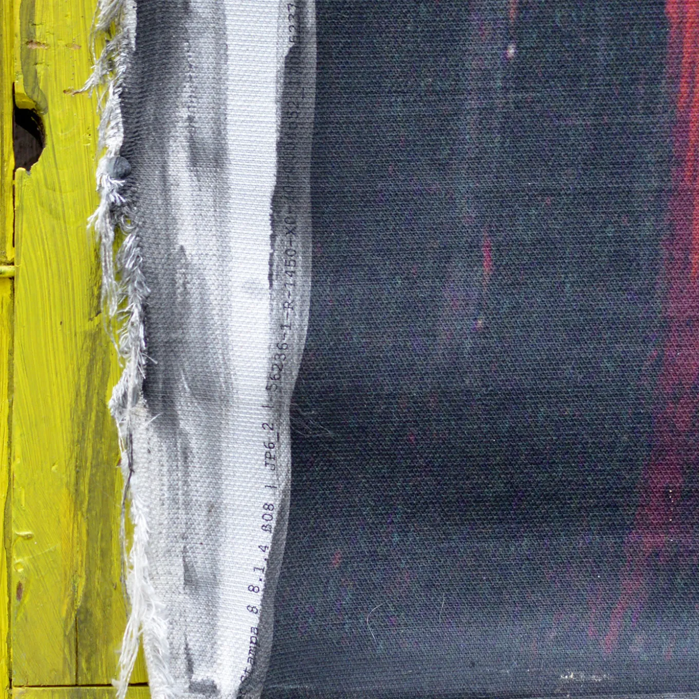 Broché Zebrata Framed Vintage Textile Art