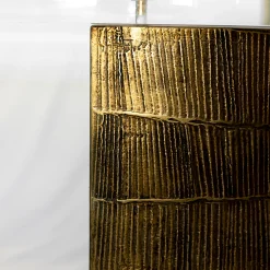 Bronze Desk with Plexiglass Top