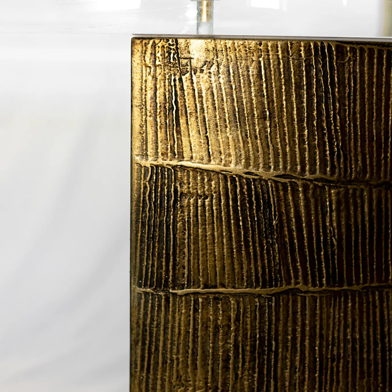 Bronze Desk with Plexiglass Top