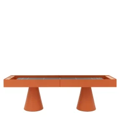 Brooklyn Metal with iroko wood details Shuffleboard Gaming Table