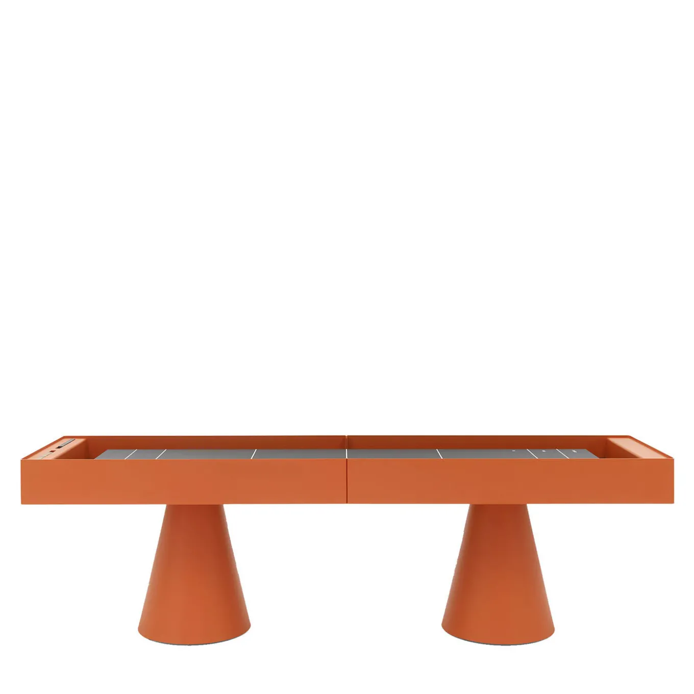 Brooklyn Metal with iroko wood details Shuffleboard Gaming Table