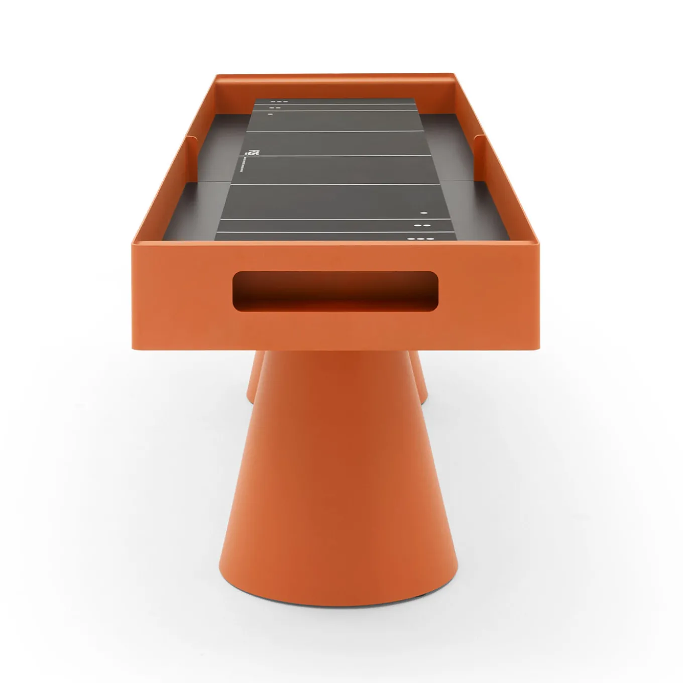 Brooklyn Metal with iroko wood details Shuffleboard Gaming Table