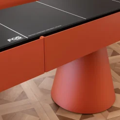 Brooklyn Metal with iroko wood details Shuffleboard Gaming Table