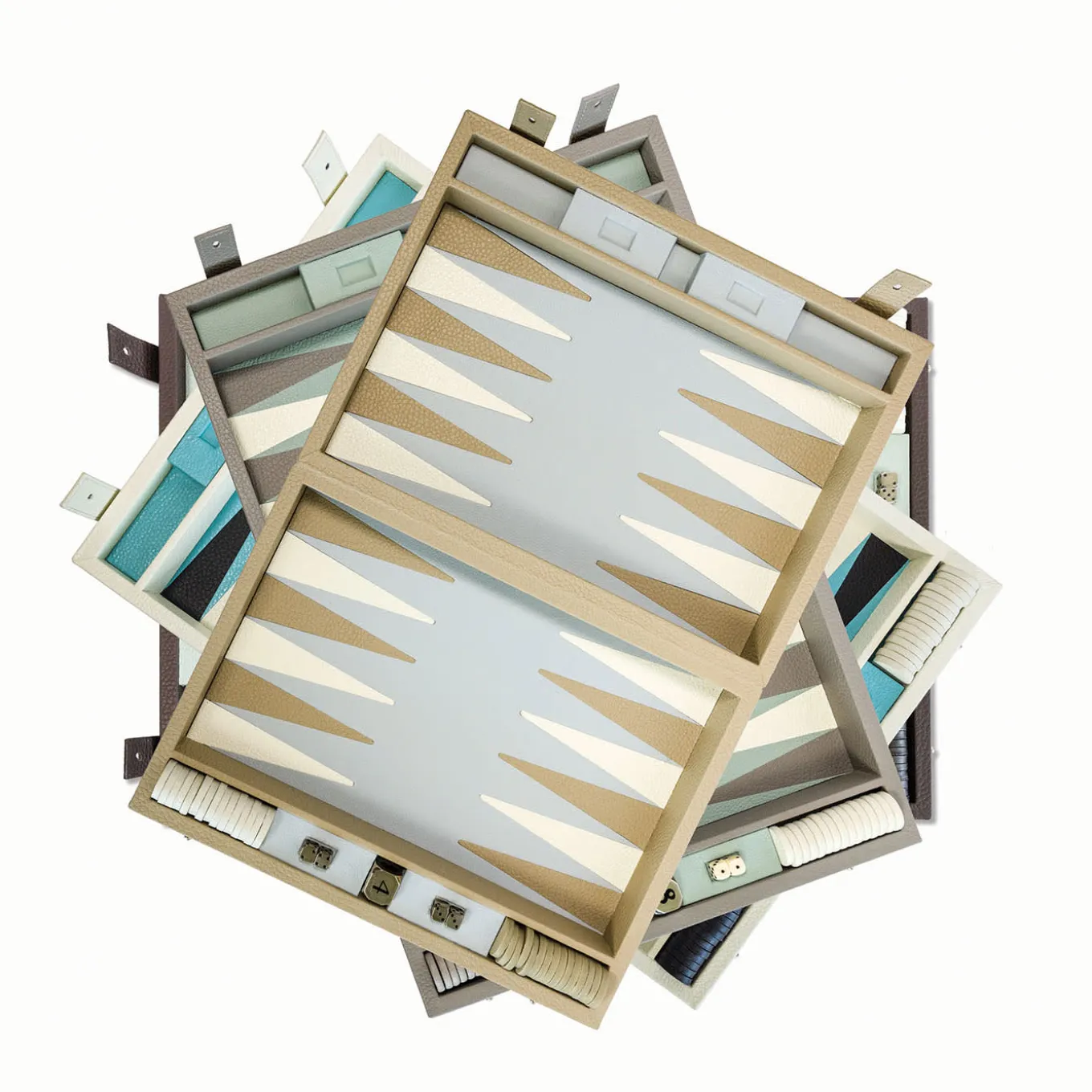 Brown Backgammon Box Game