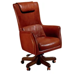 Brown Leather Armchair