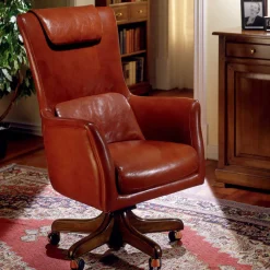 Brown Leather Armchair