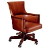 Brown Medium Leather Armchair