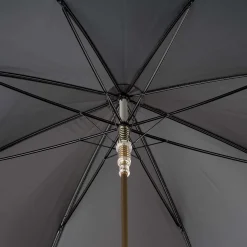 Brown Umbrella with French Bulldog Handle