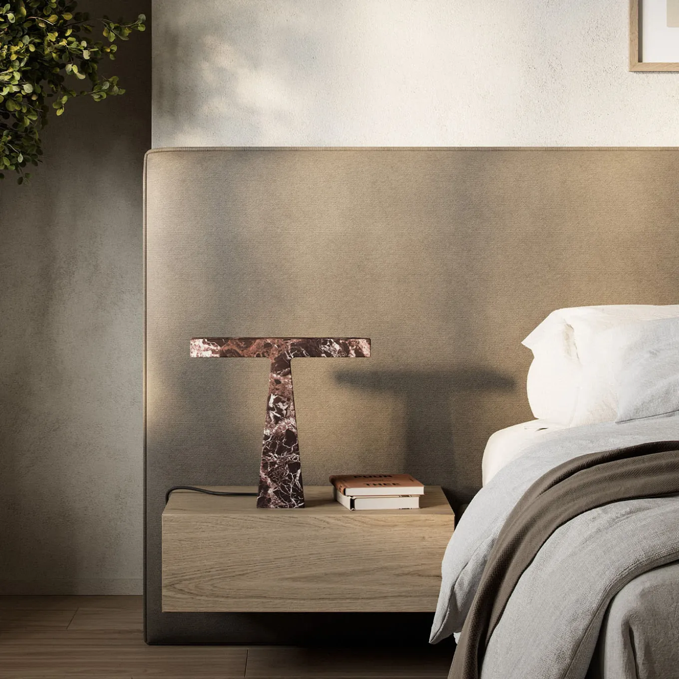 Bruchi Red Levanto Table Lamp by Niko Koronis