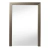 Brushed Brass Anodized Aluminium Floor Mirror