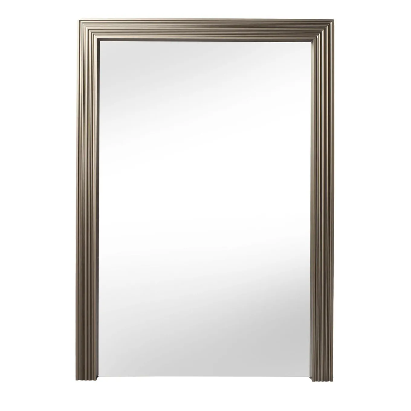 Brushed Brass Anodized Aluminium Floor Mirror