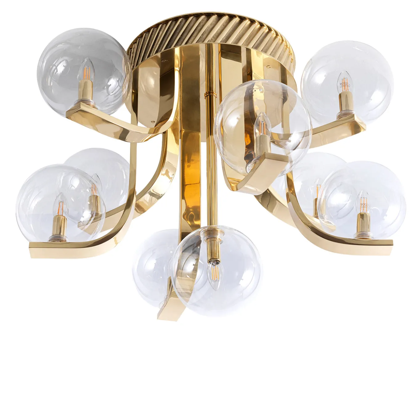 Bubble Clear Glass Ceiling Lamp by Studio Bojola