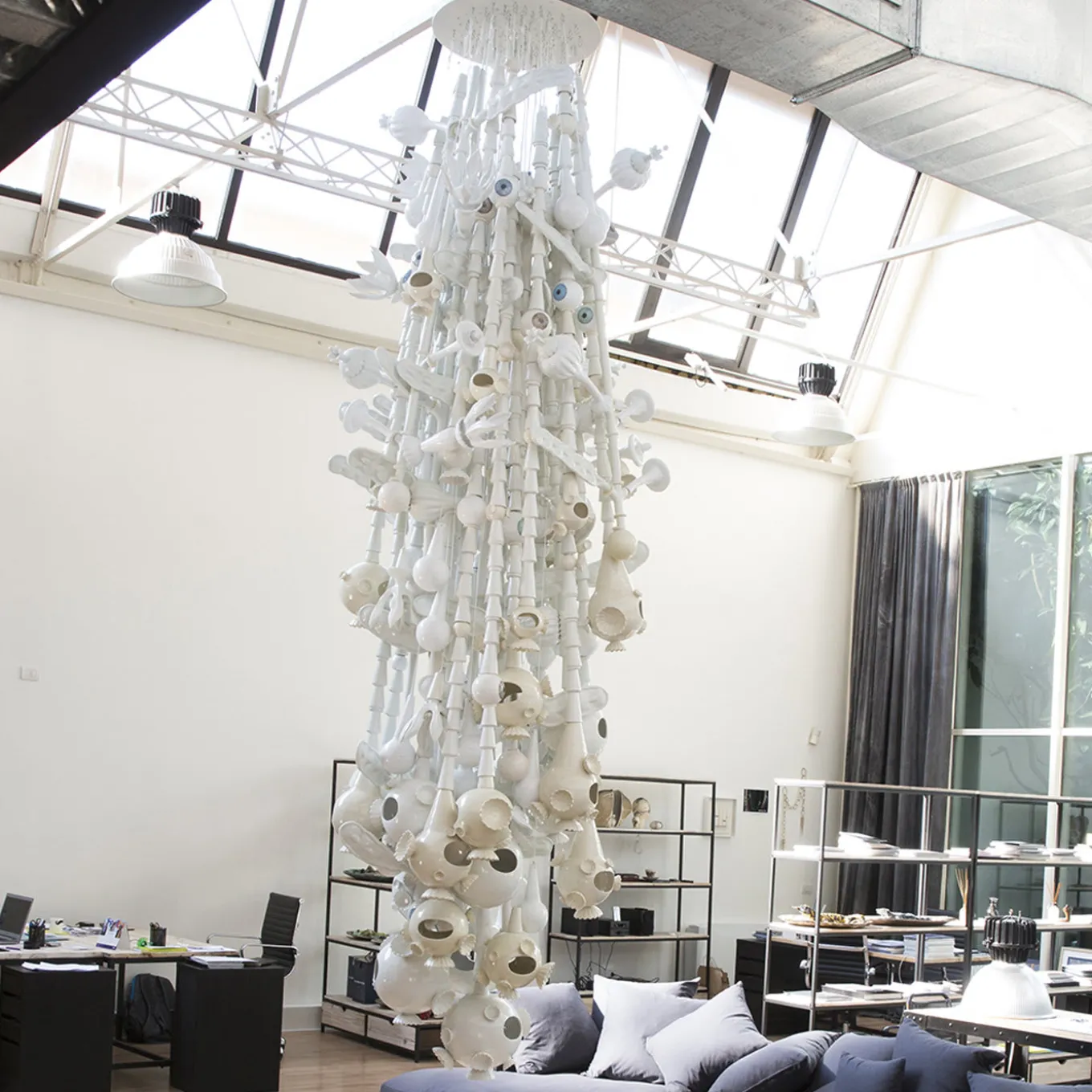 Bubble Flowers Giant Chandelier